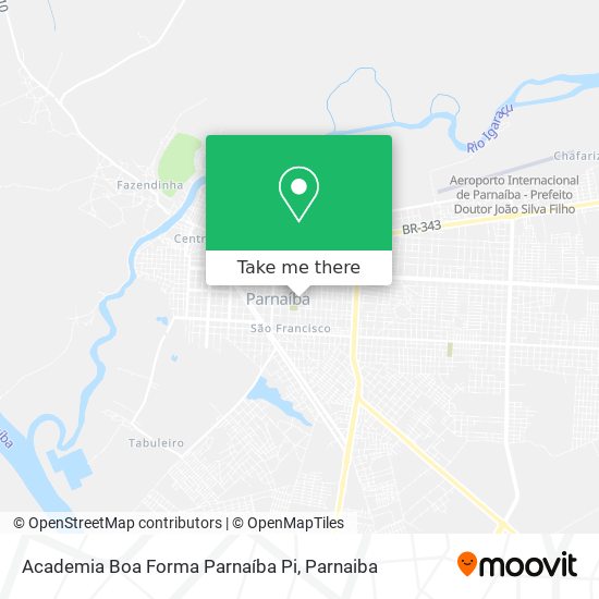 Mapa Academia Boa Forma Parnaíba Pi