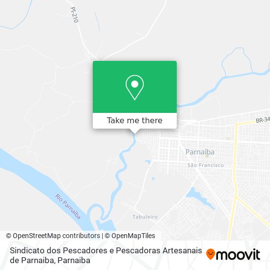 Sindicato dos Pescadores e Pescadoras Artesanais de Parnaiba map