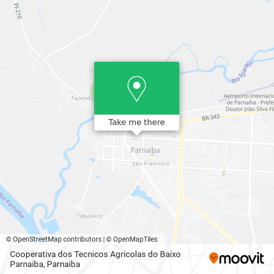 Mapa Cooperativa dos Tecnicos Agricolas do Baixo Parnaiba