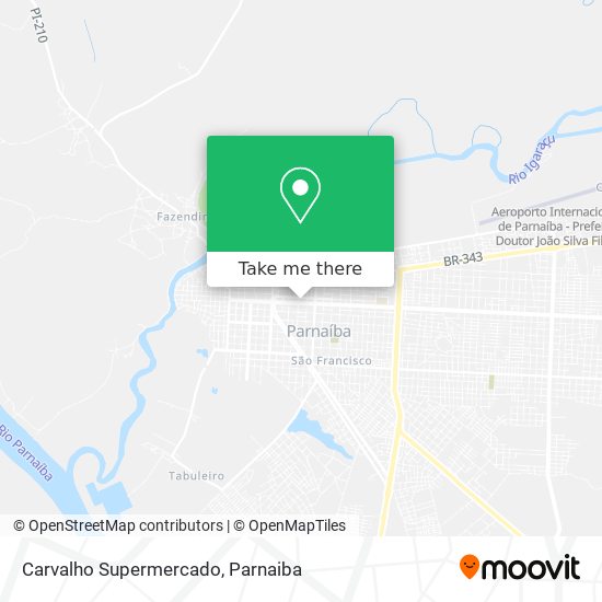 Carvalho Supermercado map