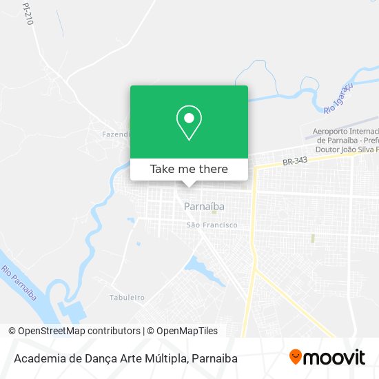 Mapa Academia de Dança Arte Múltipla