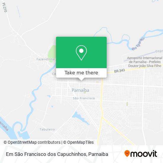 Mapa Em São Francisco dos Capuchinhos