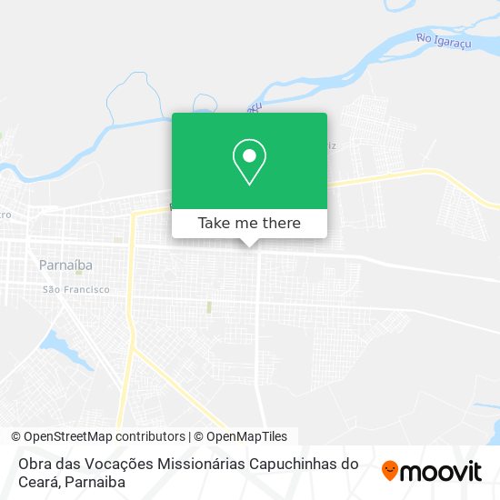 Obra das Vocações Missionárias Capuchinhas do Ceará map