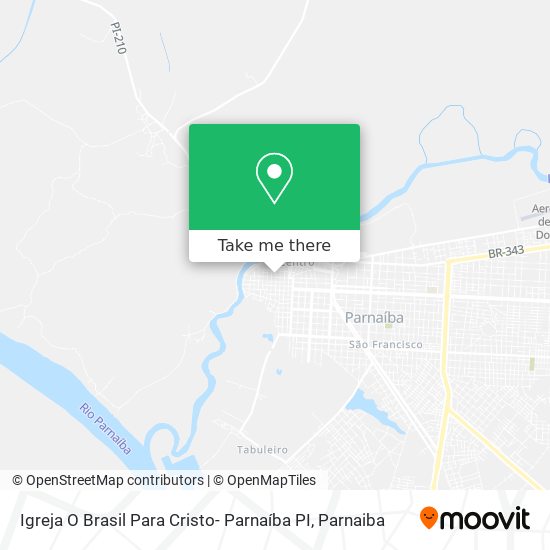 Igreja O Brasil Para Cristo- Parnaíba PI map