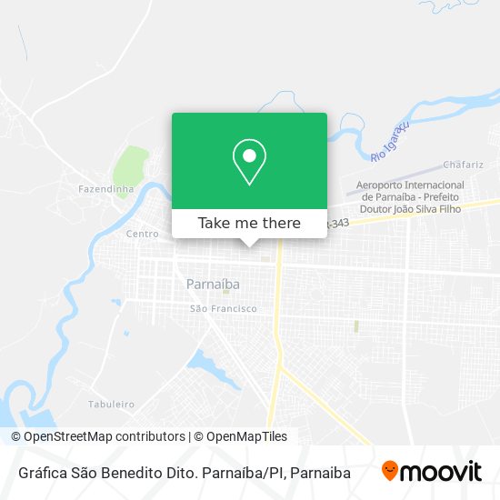 Gráfica São Benedito Dito. Parnaíba / PI map