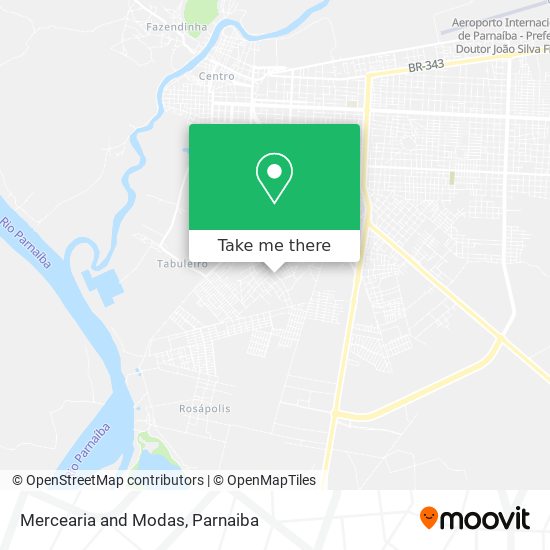 Mercearia and Modas map