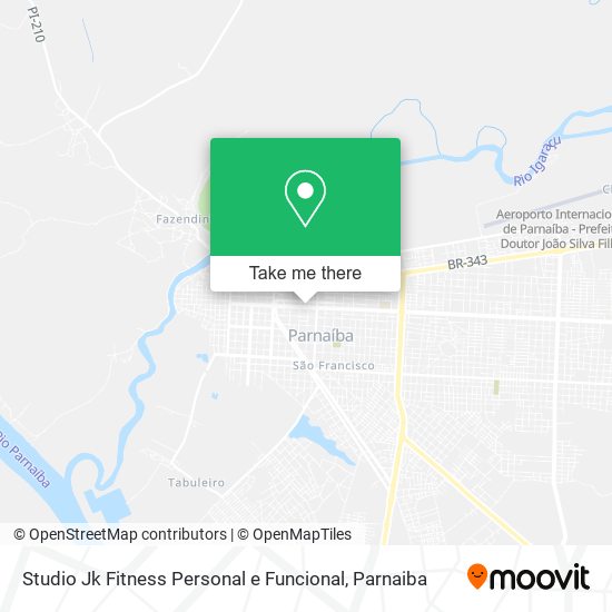 Mapa Studio Jk Fitness Personal e Funcional
