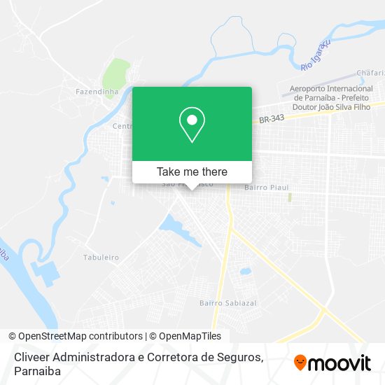 Mapa Cliveer Administradora e Corretora de Seguros