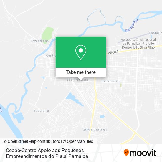 Ceape-Centro Apoio aos Pequenos Empreendimentos do Piauí map