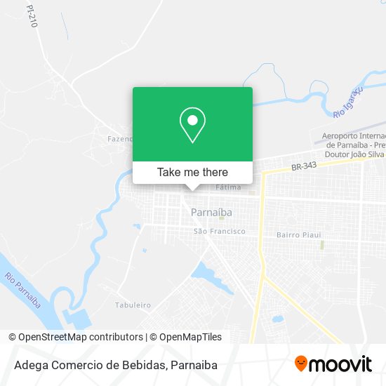 Mapa Adega Comercio de Bebidas