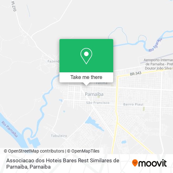 Mapa Associacao dos Hoteis Bares Rest Similares de Parnaiba