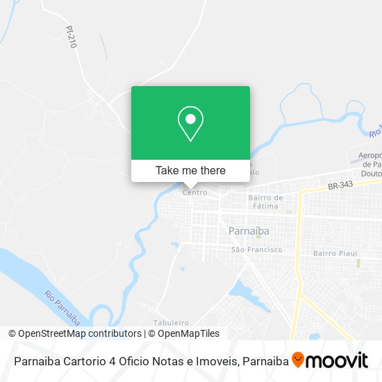 Parnaiba Cartorio 4 Oficio Notas e Imoveis map