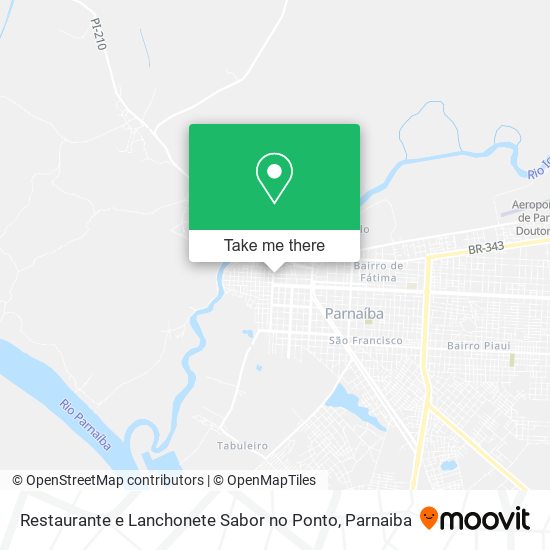 Mapa Restaurante e Lanchonete Sabor no Ponto