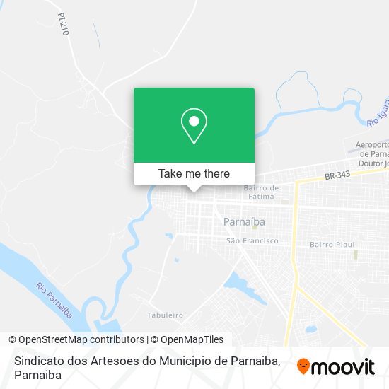 Sindicato dos Artesoes do Municipio de Parnaiba map