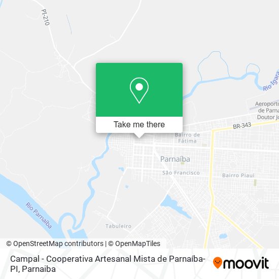 Campal - Cooperativa Artesanal Mista de Parnaíba-PI map