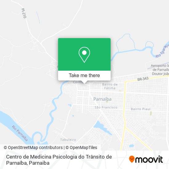 Mapa Centro de Medicina Psicologia do Trânsito de Parnaíba