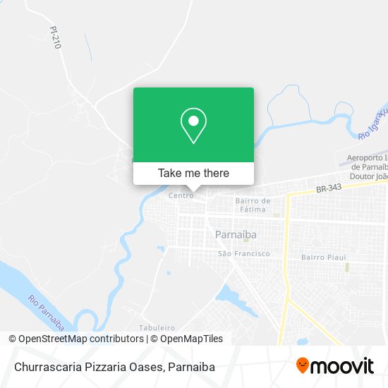 Churrascaria Pizzaria Oases map