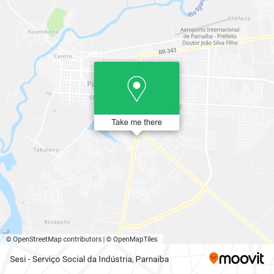 Sesi - Serviço Social da Indústria map