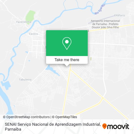 SENAI Serviço Nacional de Aprendizagem Industrial map