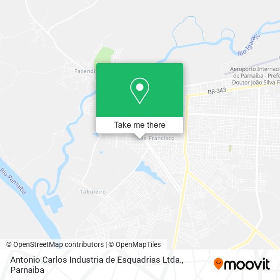 Mapa Antonio Carlos Industria de Esquadrias Ltda.