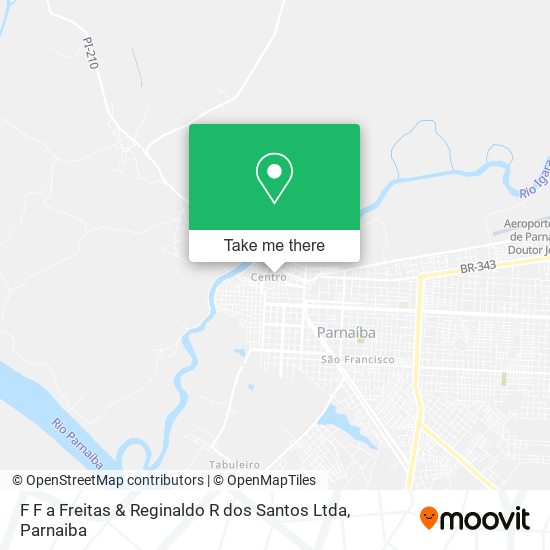 Mapa F F a Freitas & Reginaldo R dos Santos Ltda