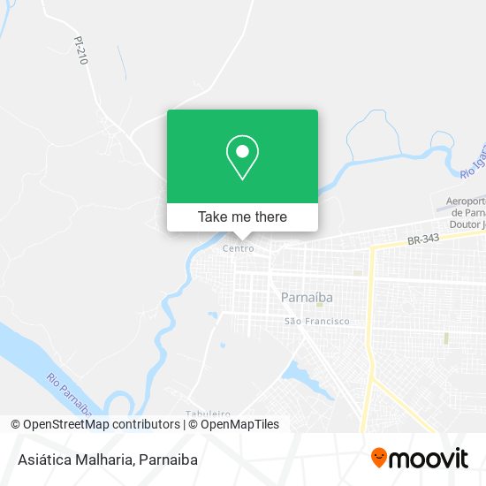 Asiática Malharia map