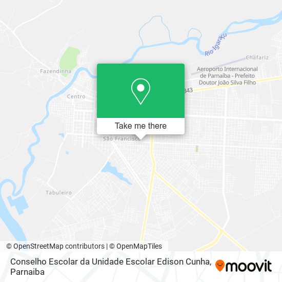 Mapa Conselho Escolar da Unidade Escolar Edison Cunha