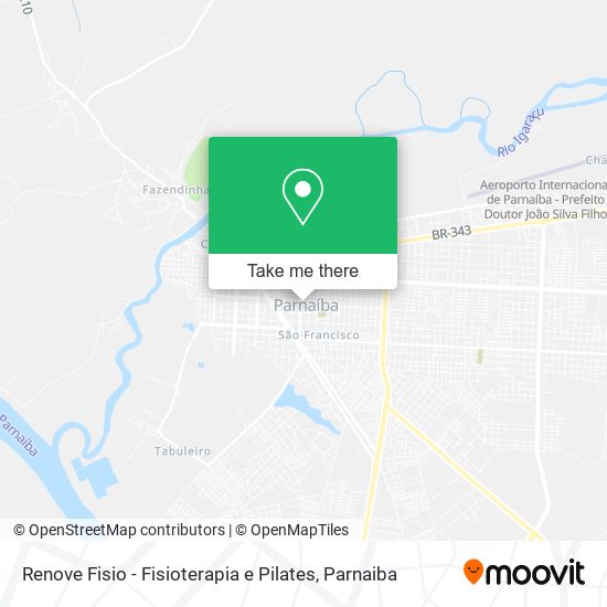 Mapa Renove Fisio - Fisioterapia e Pilates