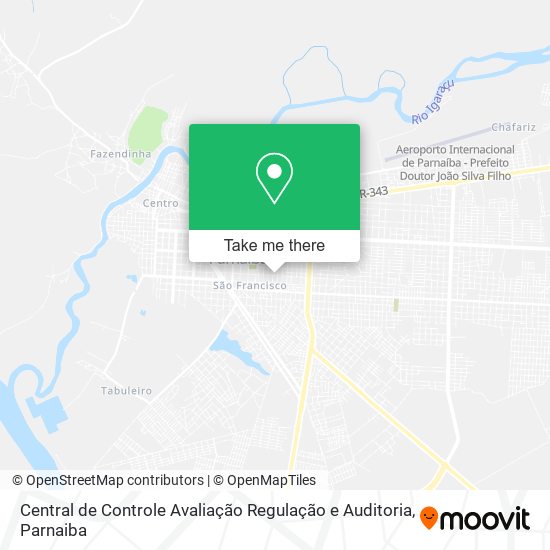 Central de Controle Avaliação Regulação e Auditoria map