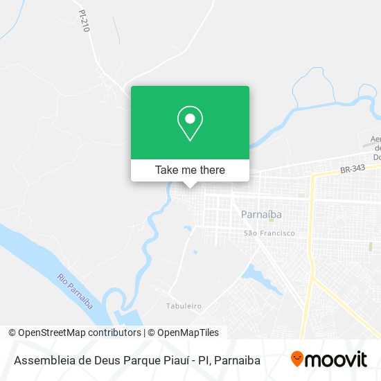 Mapa Assembleia de Deus Parque Piauí - PI