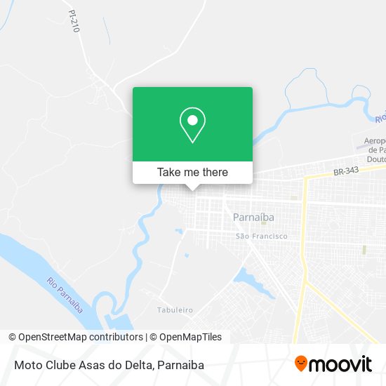 Moto Clube Asas do Delta map