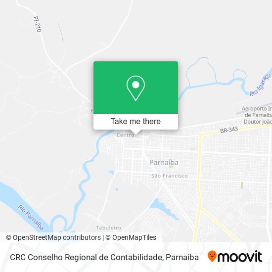 CRC Conselho Regional de Contabilidade map