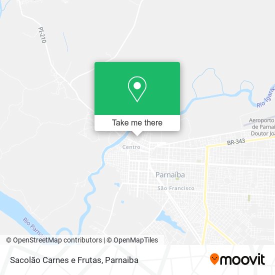 Sacolão Carnes e Frutas map