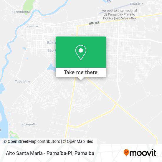 Alto Santa Maria - Parnaíba-PI map