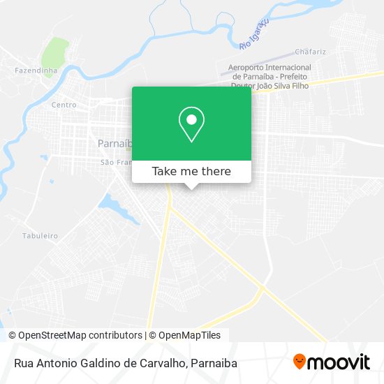 Mapa Rua Antonio Galdino de Carvalho