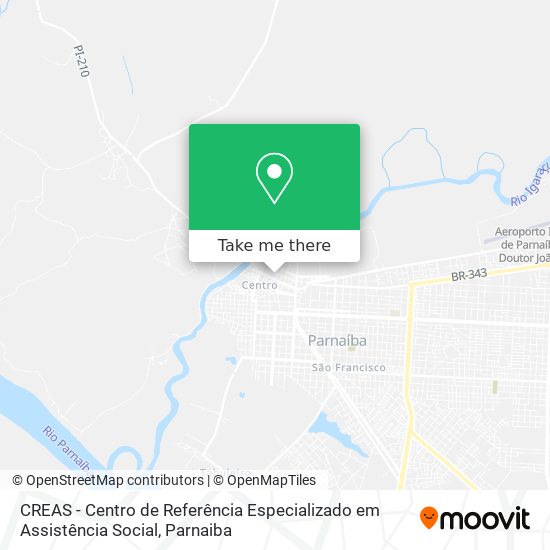 Mapa CREAS - Centro de Referência Especializado em Assistência Social