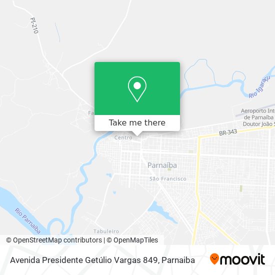 Mapa Avenida Presidente Getúlio Vargas 849