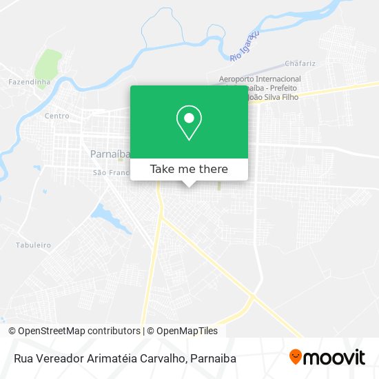Mapa Rua Vereador Arimatéia Carvalho