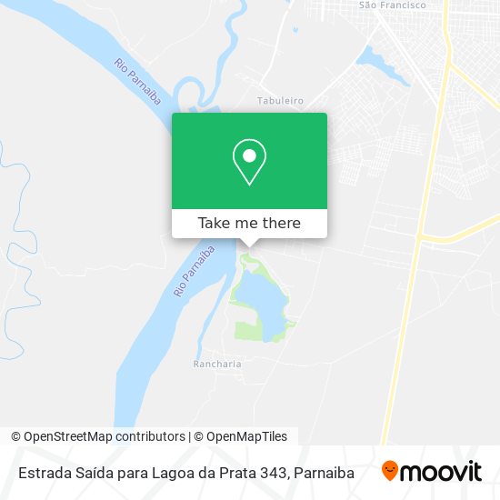 Estrada Saída para Lagoa da Prata 343 map