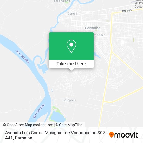 Mapa Avenida Luís Carlos Mavignier de Vasconcelos 307-441