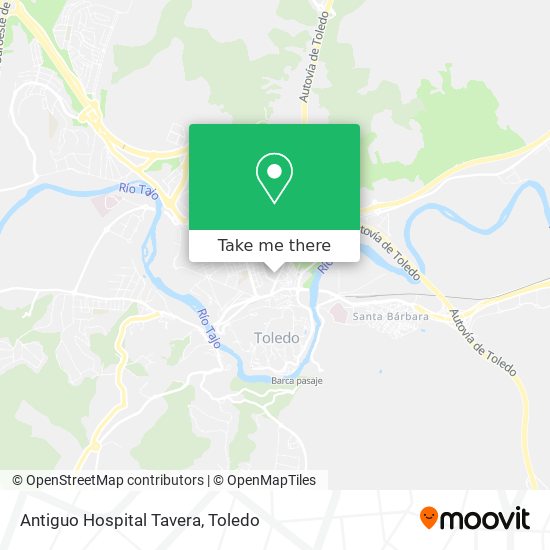 mapa Antiguo Hospital Tavera
