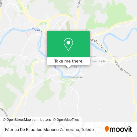 mapa Fábrica De Espadas Mariano Zamorano