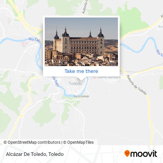 mapa Alcázar De Toledo