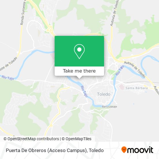 Puerta De Obreros (Acceso Campus) map