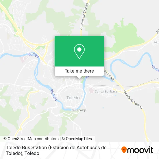 Toledo Bus Station (Estación de Autobuses de Toledo) map