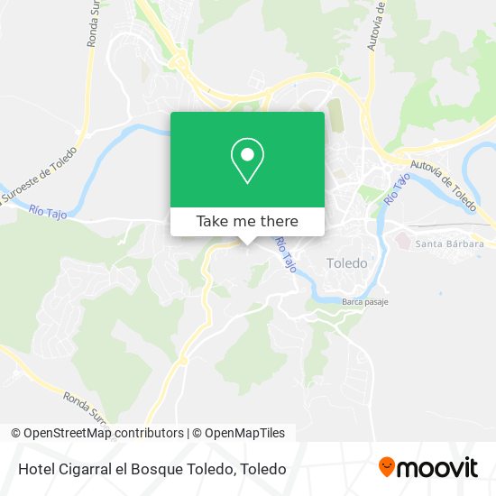 Hotel Cigarral el Bosque Toledo map