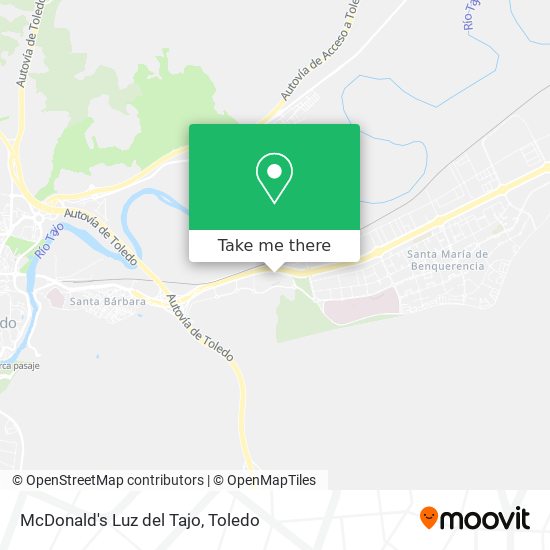 mapa McDonald's Luz del Tajo