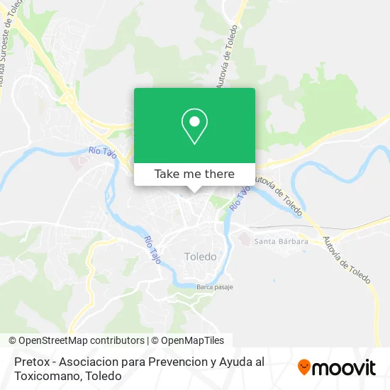 Pretox - Asociacion para Prevencion y Ayuda al Toxicomano map