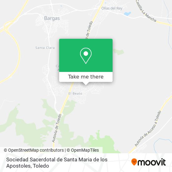 mapa Sociedad Sacerdotal de Santa Maria de los Apostoles