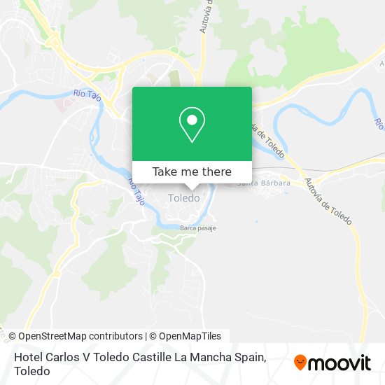 Hotel Carlos V Toledo Castille La Mancha Spain map